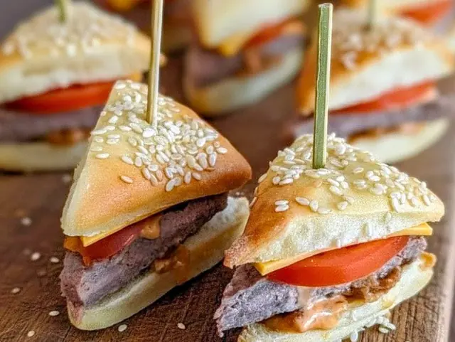 Mini-burgers au sésame