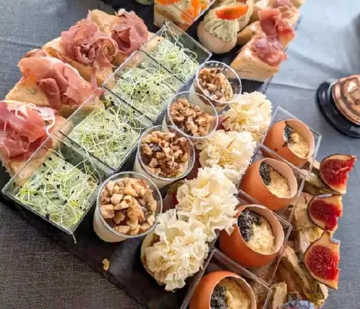 Assortiment charcuterie et verrines