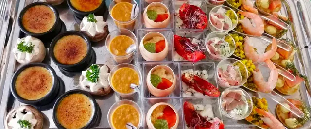Crèmes brûlées salées et verrines