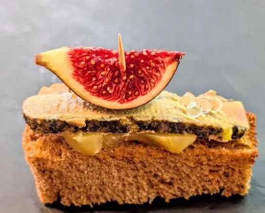 Foie gras et figue fraîche