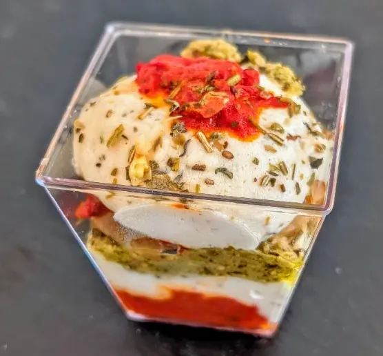 Verrine fraîche au poivron