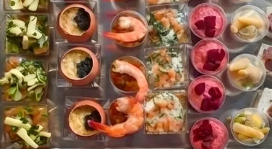 Verrines aux crevettes
